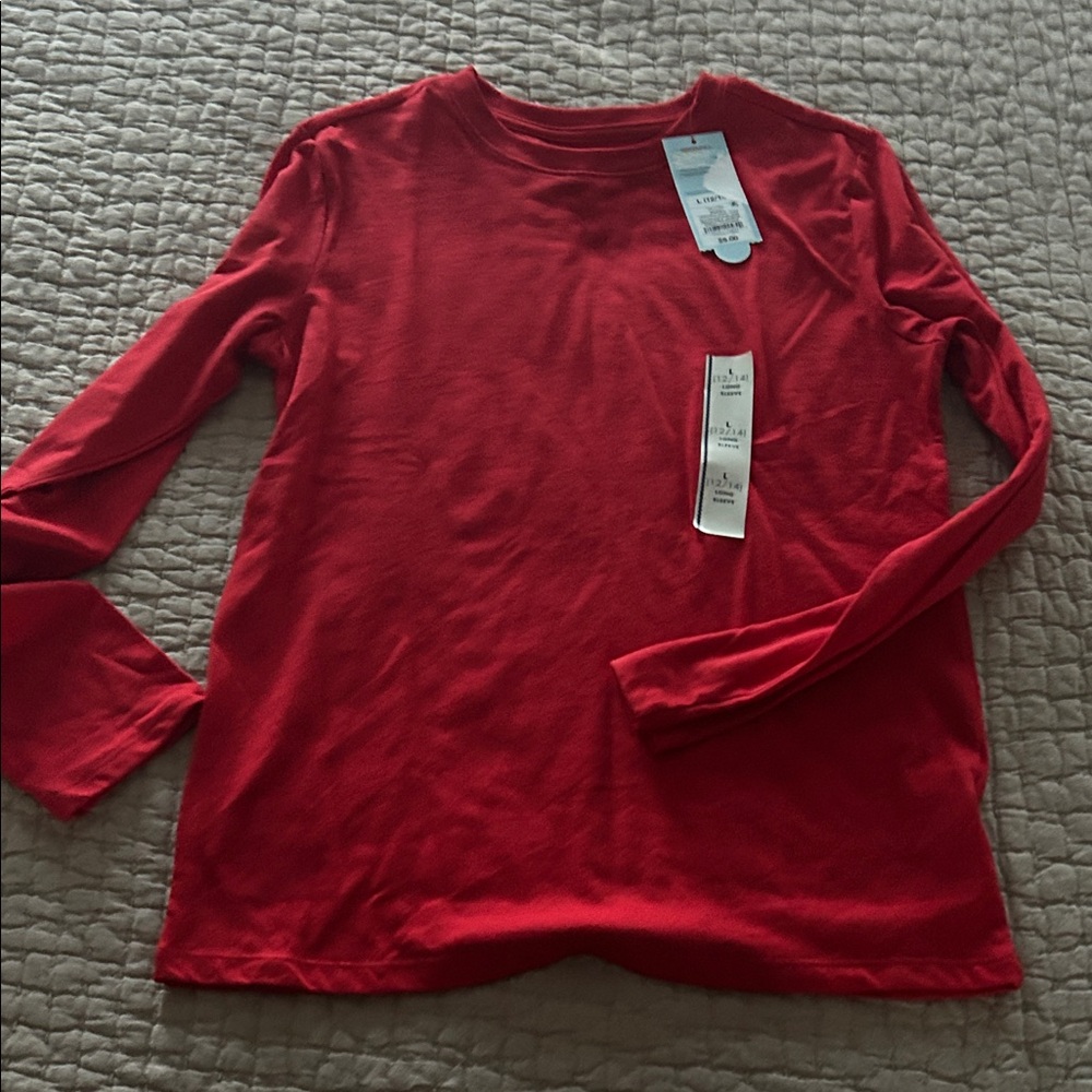 Cat & Jack Red Long Sleeve Top